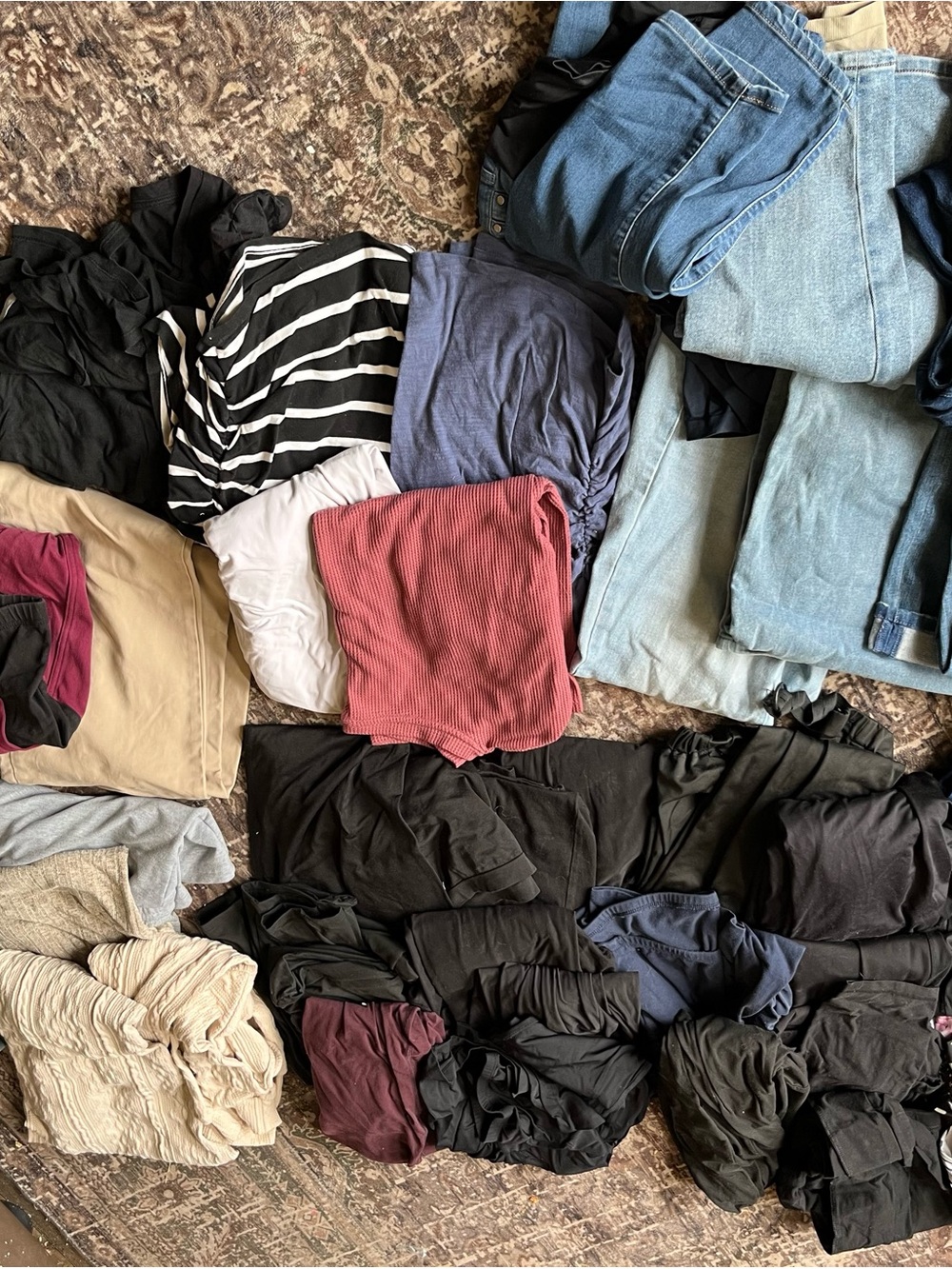 Mixed Women's Clothing Lot - Neutral & Denim Pieces